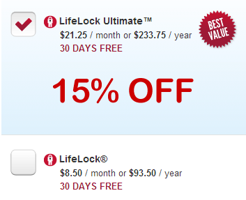 Promo codes for lifelock The ORGRFP LifeLock promo code for LifeLock, LifeLock Advantage and LifeLock Ultimate Plus has a % acceptance rate for your 10% savings on approved member enrollment and is a direct LifeLock coupon and will save you 10% for the first year.