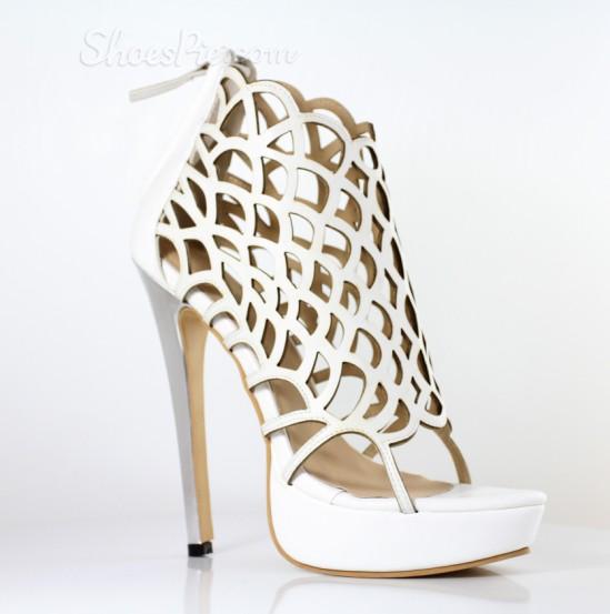 Shoes Pie: 60% Off Fashionable Cut-Outs Peep-toe Stiletto Heels + Free Shipping