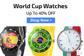 MiniInTheBox: 40% Off World Cup Watches