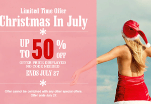 Milanoo: Christmas In July 50% Off