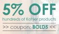 Faucet: 5% Off On Kohler Product