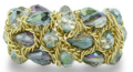 SuperJeweler: Briolette Shaped Green And Purple Crystal Bracelet Now Only $29.99