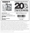 Kohls: Extra 15% Off Everything (printable Coupon)