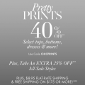 Ann Taylor: 40% Off Select Prints