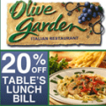 OliveGarden: 20% Off Lunch Bill