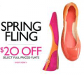 Nine West: $20 Off Select Flats, Up To 70% Off End Of Season Sale