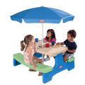 Little Tikes: 10% Off Easy Store Picnic Table With Umbrella + Free Shipping.