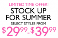 Nine West: Summer Stock Up Sale Now: $29.99 - $39.99