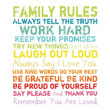 Joss & Main: Family Rules Wall Art In Multi