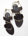ViX: Black Strap Sandal On Sale