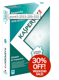 Kaspersky: 30% Off Kaspersky PURE 3.0