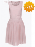 TBdress: TBdress Design High Quality Elegant Mash Pleated Hem Button Dress