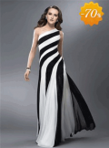 TBdress: Classical Trumpet One-Shoulder Ruched Hollow Out Prom Dress Designed Independently