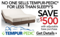 Sleepys: Up To $500 Off Tempur-pedic Mattress