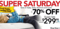 Sleepys: Up To 70% Off Super Saturday Sale