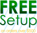 Any Promo: Free Setup On $500+ Order