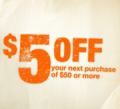 Home Depot: $5 Off $50 Coupon