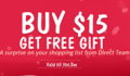 DealeXtreme: Buy $15 Get Free Gift