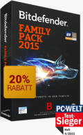 BitDefender: 20% Rabatt Auf Bitdefender Familien Pack