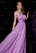 Izilady: 65% Off A-Line/Princess Jewel Floor-length Chiffon Prom Dress