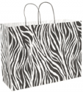 S Walter Packaging: Animal Paper Shoppers - Zebra