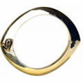 The Trend Boutique: $48 Belle Noel Evil Eye Bangle In Yellow Gold