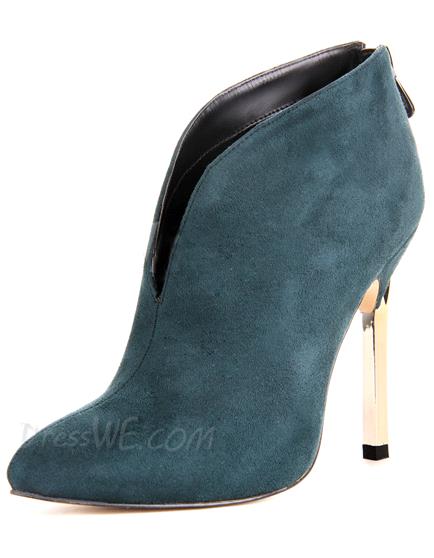 Dresswe: 75% Off Green Pointed Toe Stiletto Heel Pumps