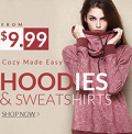 Rose Gal: Sweatshirts & Hoodies From $9.99 + Free Shipping