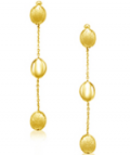 B2C Jewels: $249 For Pebbles Multi Drop Dangle Station Earrings In 14K Yellow Gold