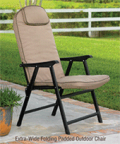 Living XL: Extra-Wide Folding Padded Outdoor Chair For $169.95